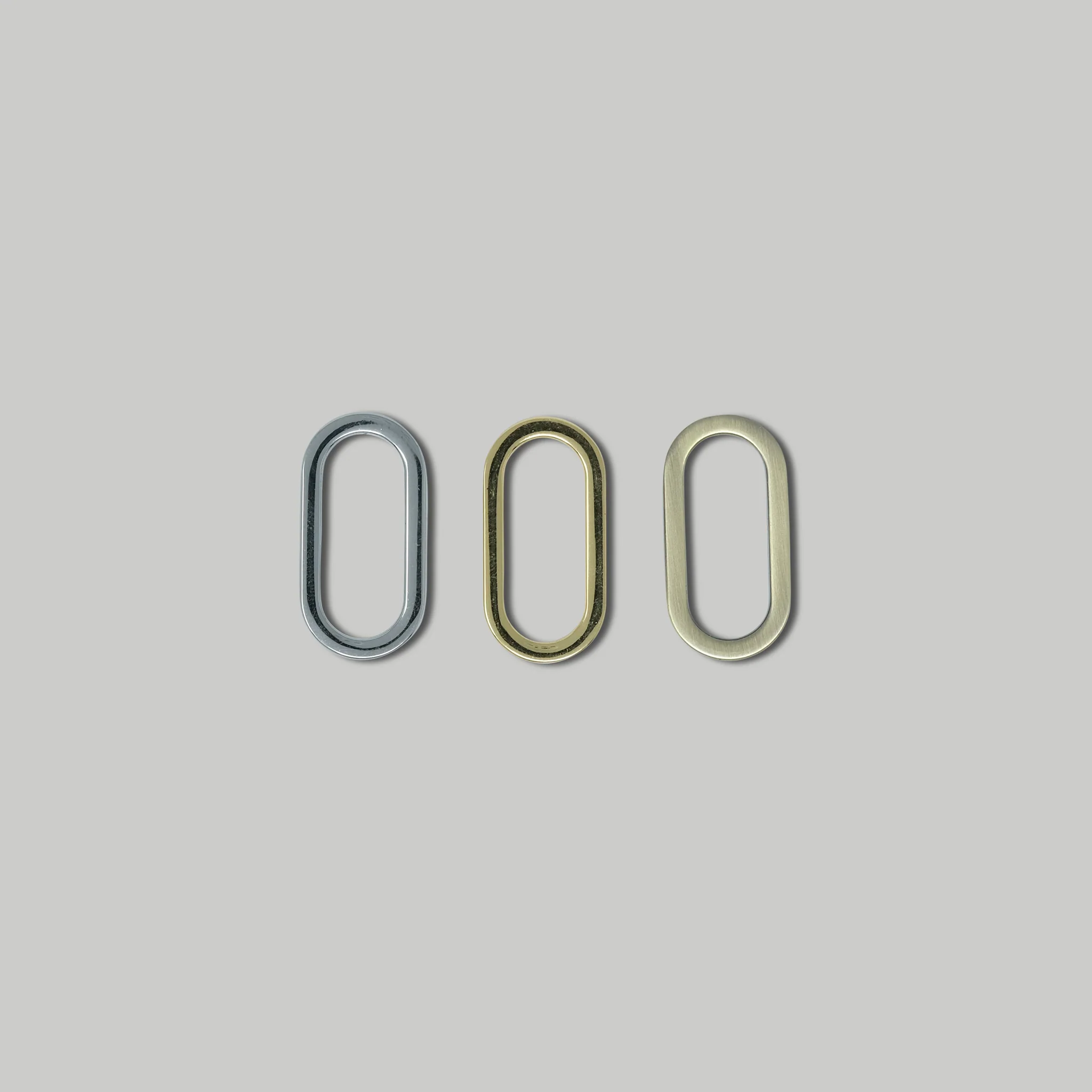 Flat Edge Oval Ring / 3 colours